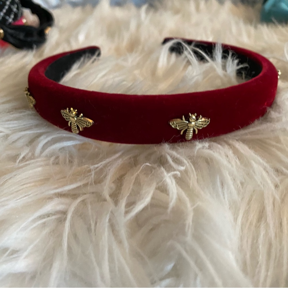 Red bee headband